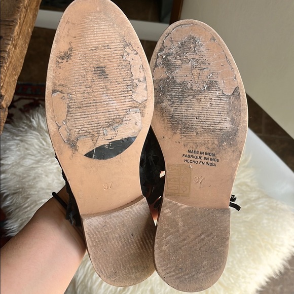 Free people black Woven Women's Slip-On Shoes - Picture 6 of 10